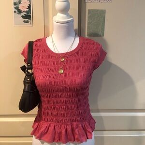 We The Free Rose Short Sleeve Top